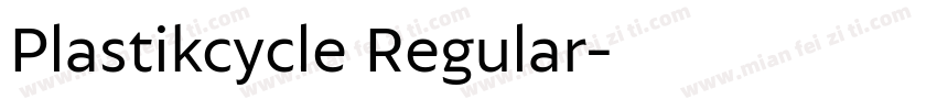 Plastikcycle Regular字体转换